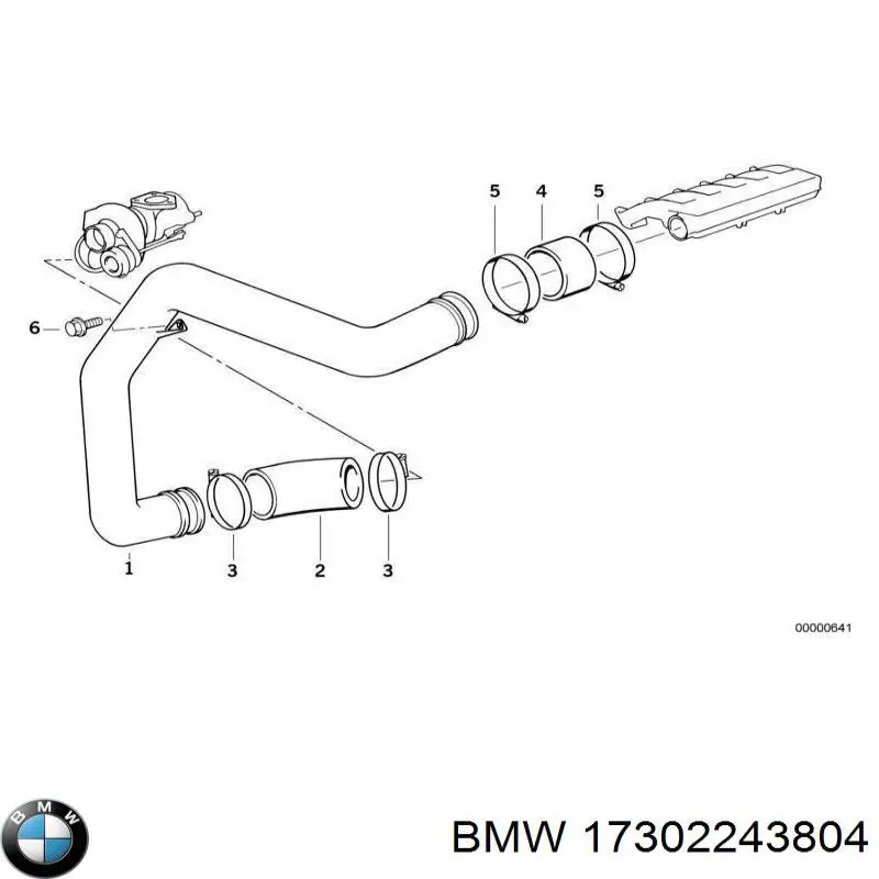 17302243804 BMW Клапан перетворювач тиску наддуву (соленоїд)