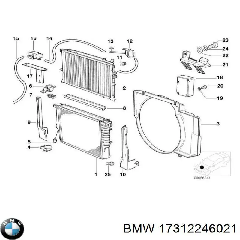  BMW 17312246021 ціна, від 25.34 USD