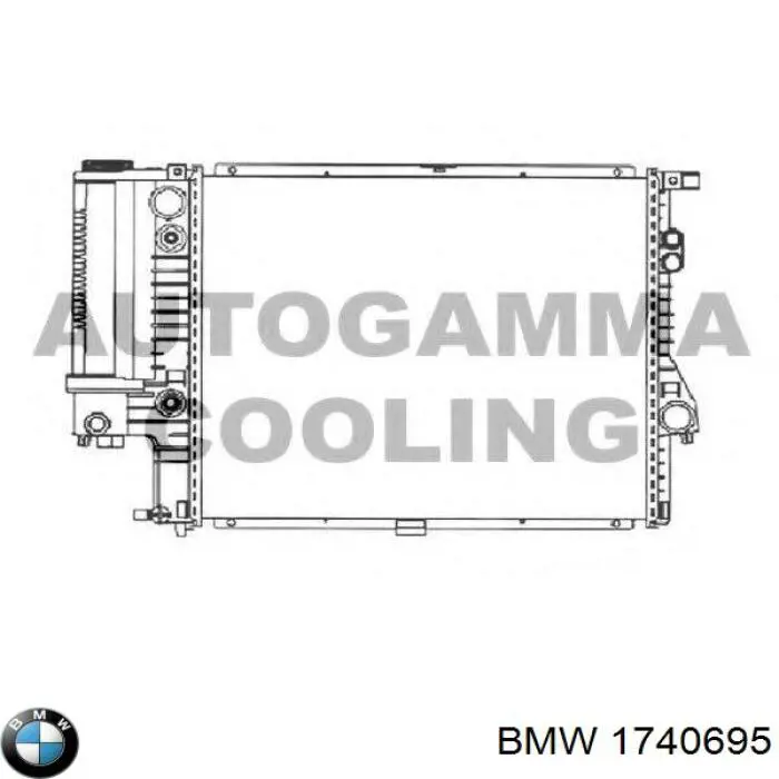 1740695 BMW радіатор охолодження двигуна