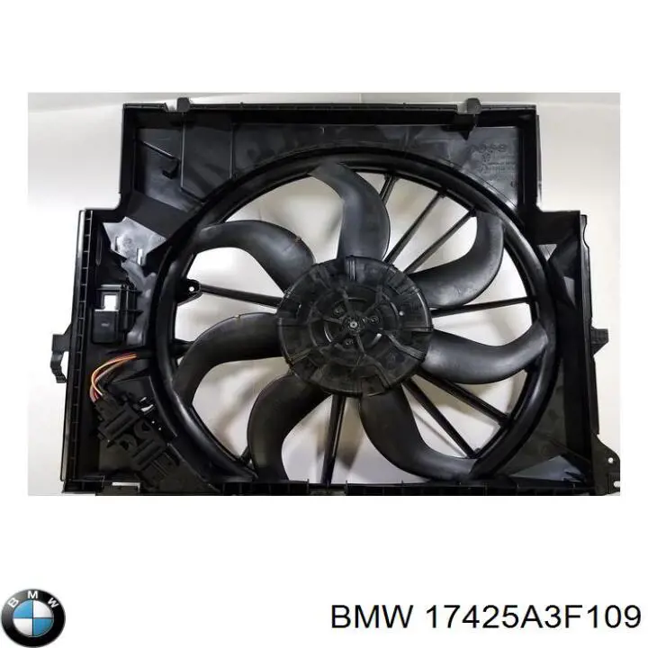 17425A3F109 BMW Дифузор радіатора охолодження, в зборі з мотором і крильчаткою
