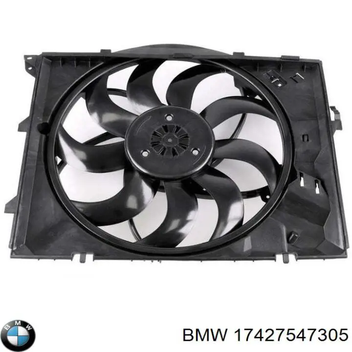 Купити 17425A3F107 BMW Дифузор радіатора охолодження, в зборі з двигуном і крильчаткою