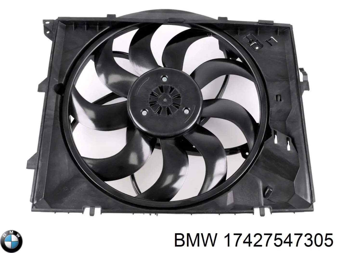 Купити 17427547305 BMW Дифузор радіатора охолодження, в зборі з двигуном і крильчаткою