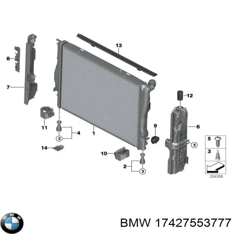  BMW 17427553777 ціна, від 18.49 USD