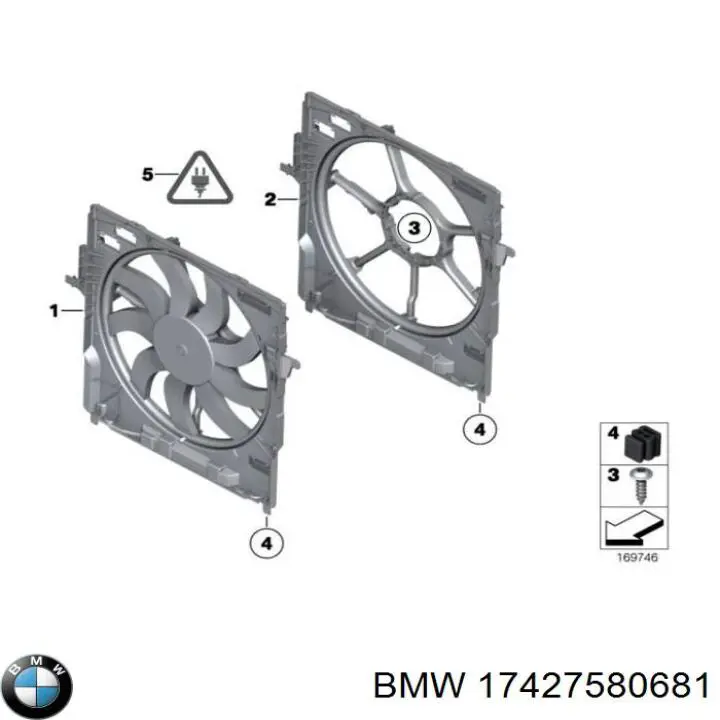 17428618246 BMW Дифузор вентилятора