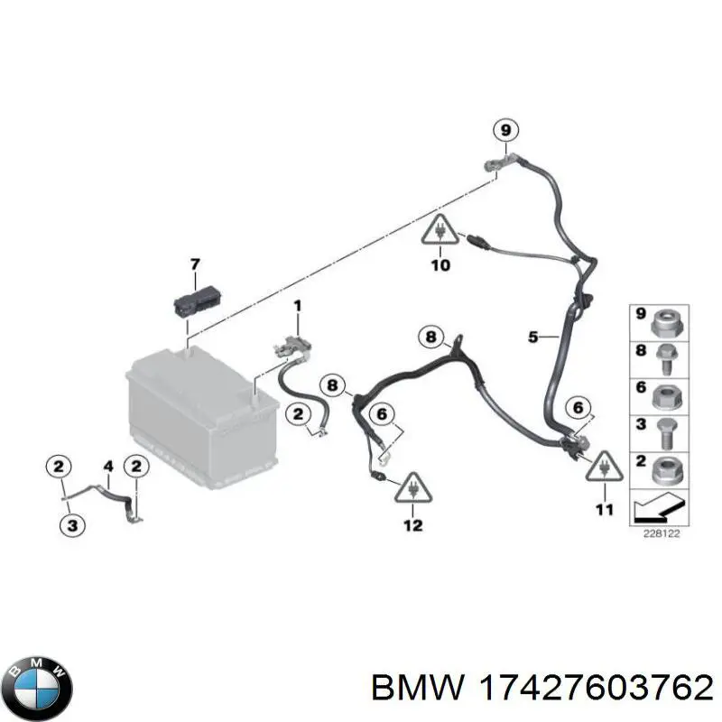 17427603762 BMW дифузор радіатора охолодження, в зборі з двигуном і крильчаткою