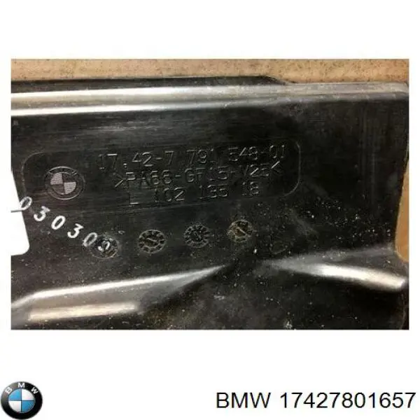 17427801657 BMW дифузор радіатора охолодження, в зборі з двигуном і крильчаткою