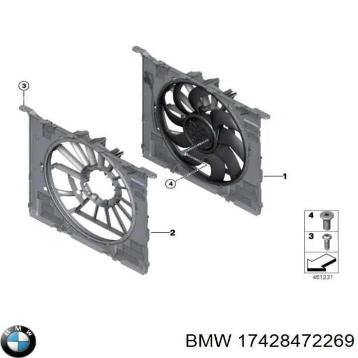 CFF534000P Mahle Original Дифузор радіатора охолодження, в зборі з мотором і крильчаткою