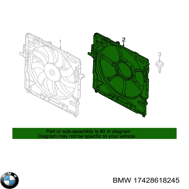 Купити 17428618245 BMW Облицювання рамки радіатора