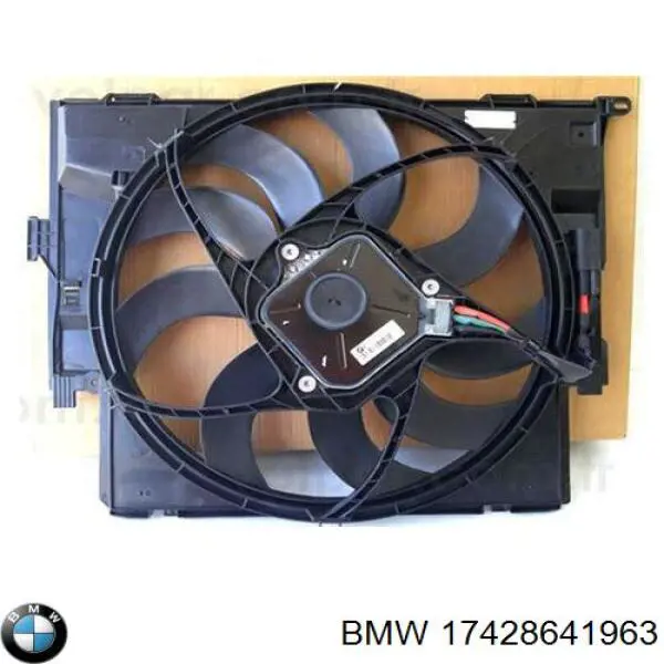 Купити 17428641963 BMW Дифузор радіатора охолодження, в зборі з двигуном і крильчаткою