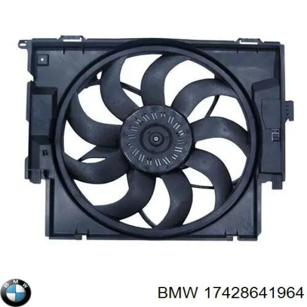 17428641964 BMW електровентилятор охолодження в зборі (двигун + крильчатка)