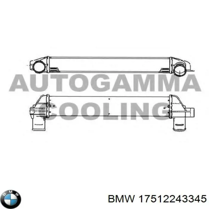 Радіатор интеркуллера на BMW 5 (E34)