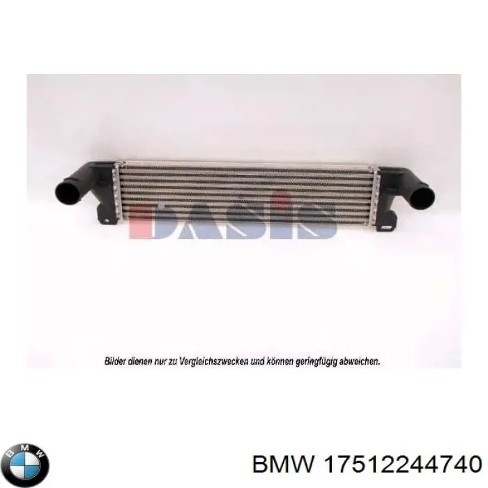 17512244740 BMW радіатор интеркуллера