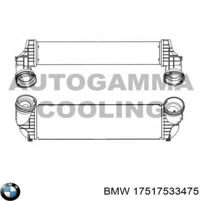 Система охолодження наддувочного повітря BMW 17517533475 ціна, від 125.02 USD