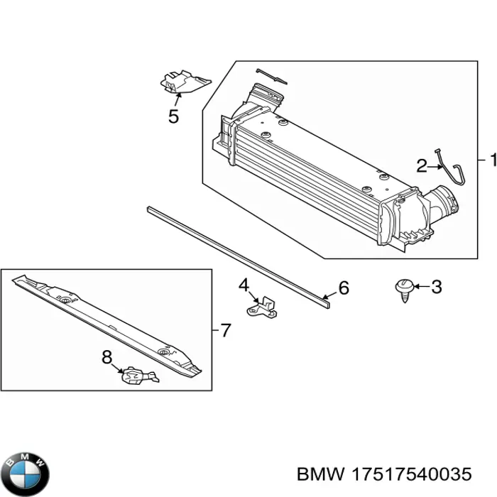 Інтеркулер 17517540035 BMW