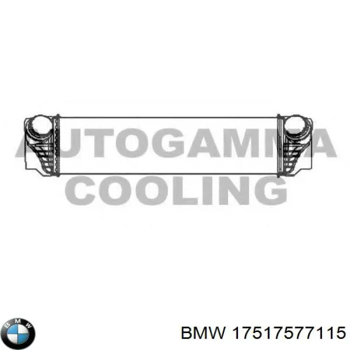 Купити 17517577115 BMW Радіатор интеркуллера
