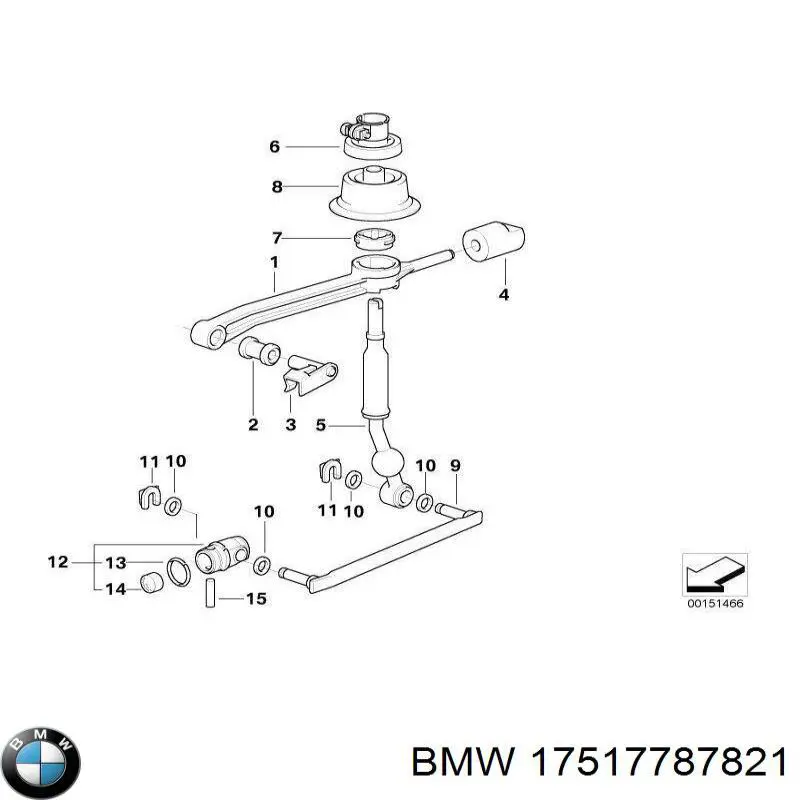 Скоба патрубка интеркуллера 17517787821 BMW