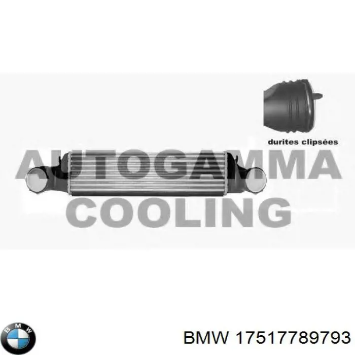 Система охолодження наддувочного повітря BMW 17517789793 ціна, від 67.48 USD