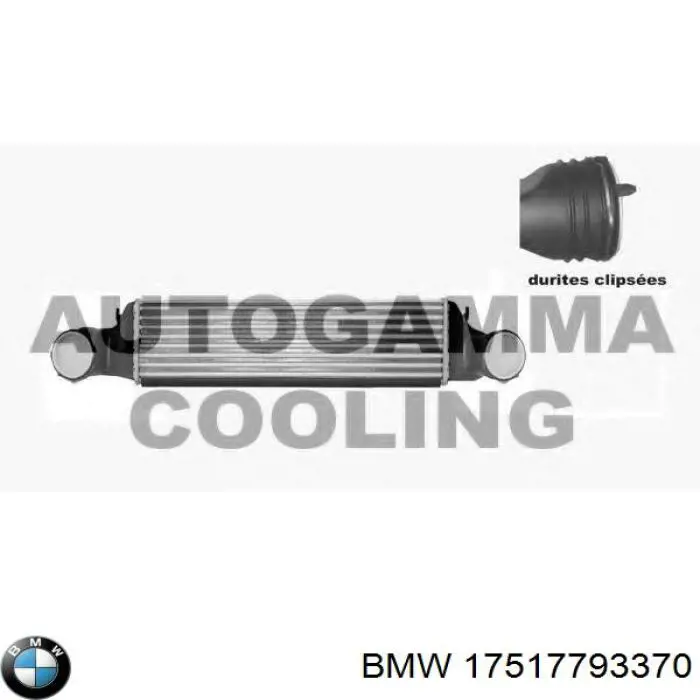 17517793370 BMW радіатор интеркуллера