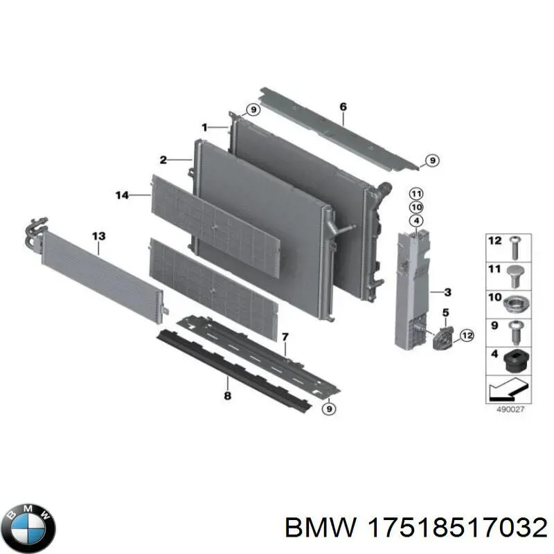 17518517032 BMW Конденсатор