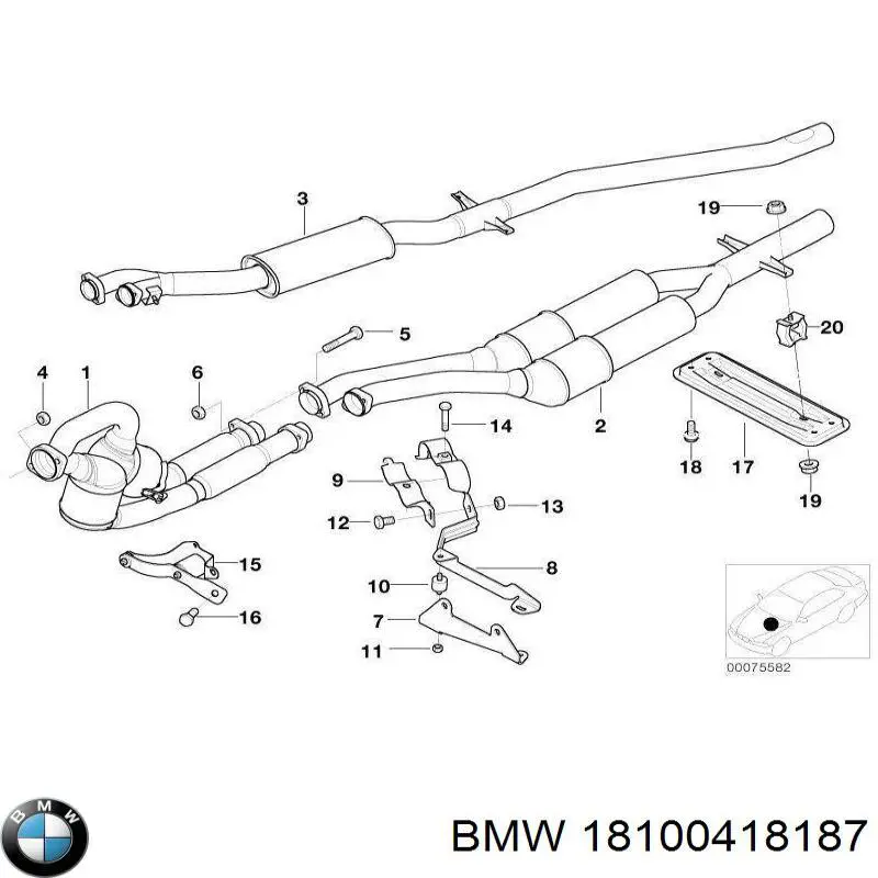  Фільтр системи відпрацьованих газів BMW 5 