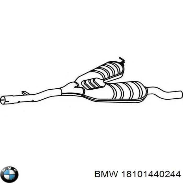 Купити 18101440244 BMW Вихлопна труба