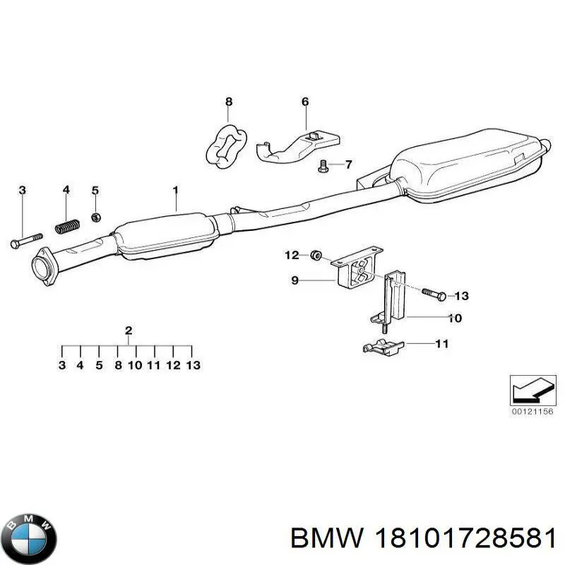 Купити 18101728581 BMW Вихлоп
