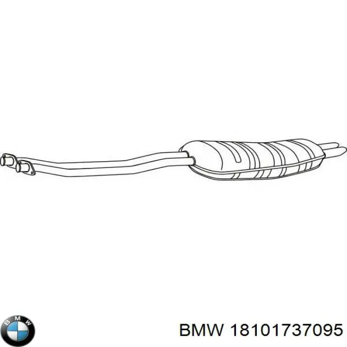 Купити 18101737095 BMW Вихлоп