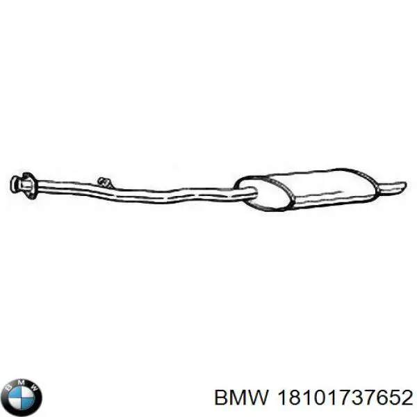 Вихлопна труба BMW 18101737652 ціна, від 82.09 USD