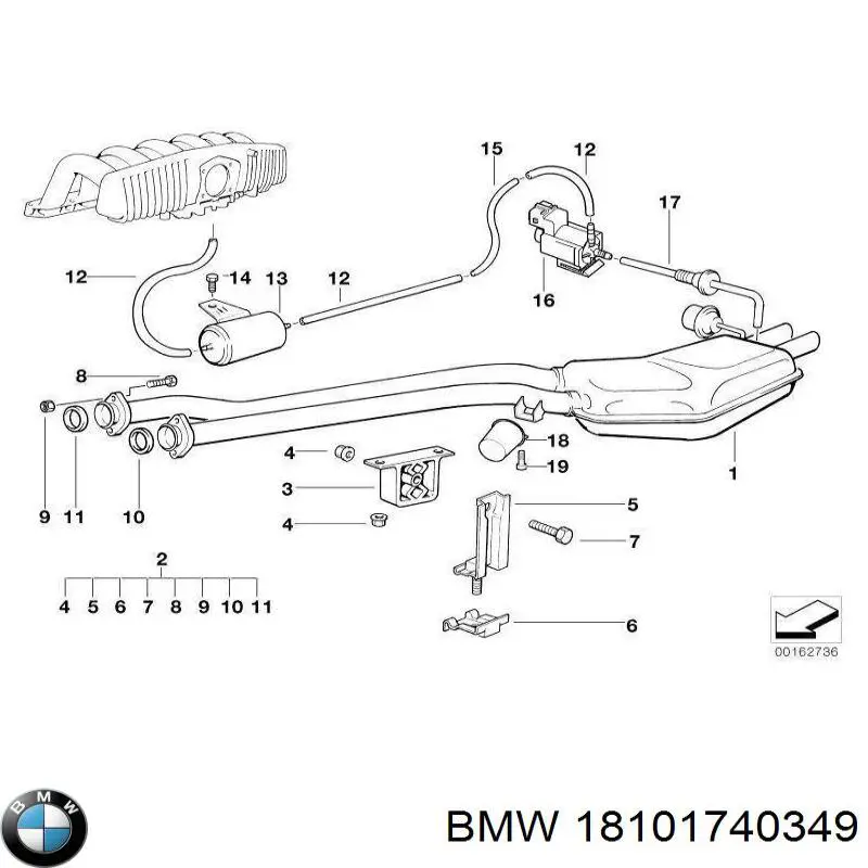 Купити 18101740349 BMW 