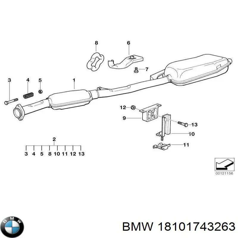 Купити 18101743263 BMW Вихлоп