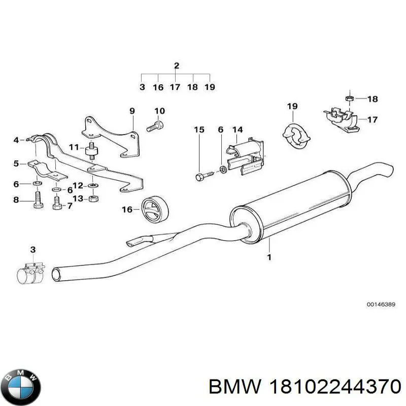 Купити 18102244370 BMW Вихлоп
