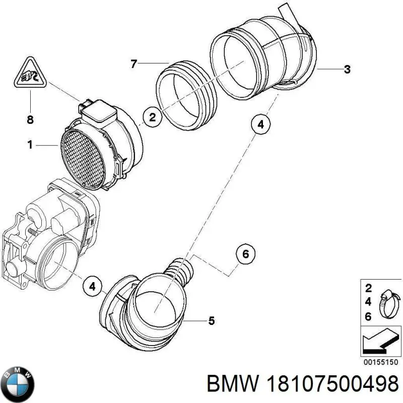 18107500498 BMW Пристрій іскропогашуючий