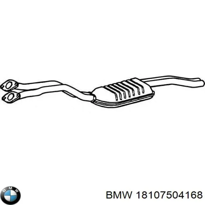 Глушник, передня частина BMW 18107504168 ціна, від 50.48 USD