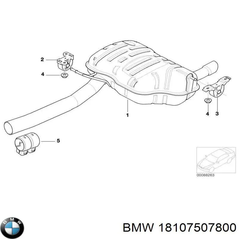 Купити 18107507800 BMW Вихлоп