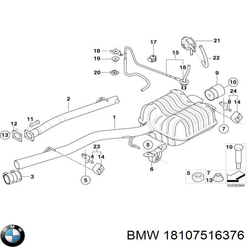  BMW 18107516376 ціна, від 10.14 USD