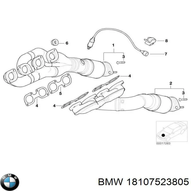 Гайка маточини задньої 18107523805 BMW