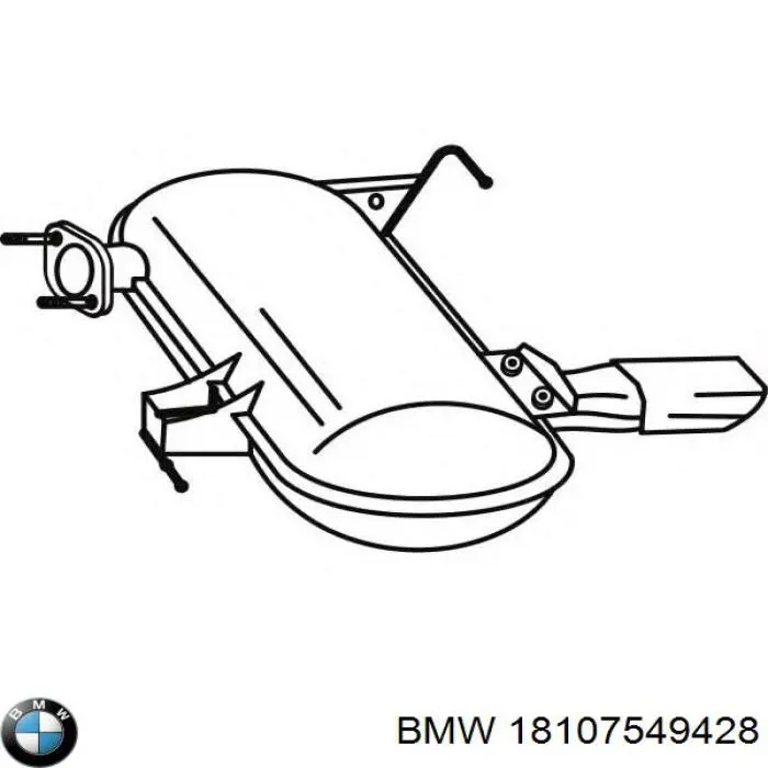 Вихлоп BMW 18107549428 ціна, від 135.44 USD
