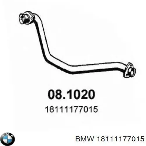 Купити 18111177015 BMW Труба приймальна (штани) глушника, передня
