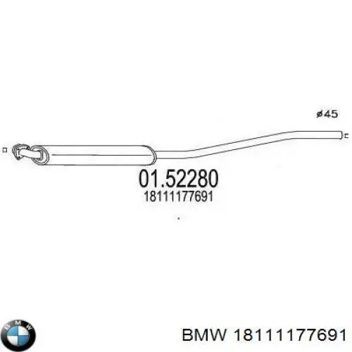 Купити 18111177691 BMW Вихлоп