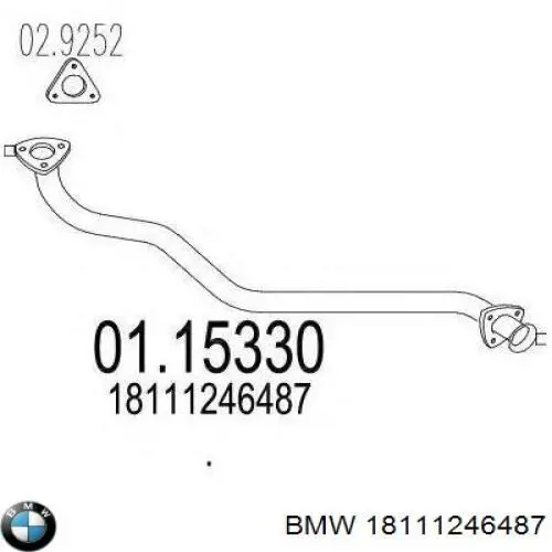 Штани глушника передні на BMW 3 (E21)