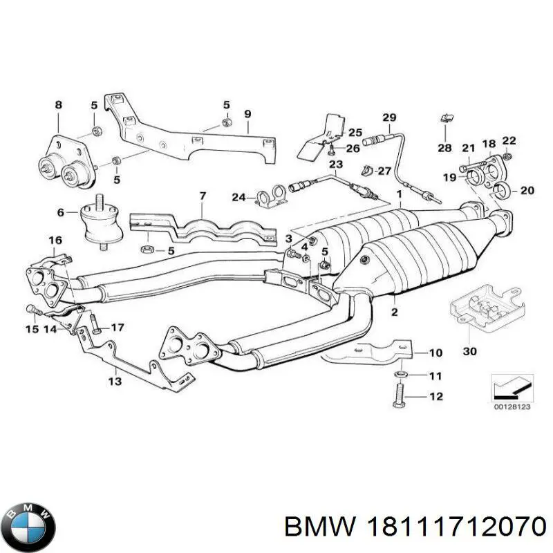 Вихлоп BMW 18111712070 ціна, від 21.37 USD