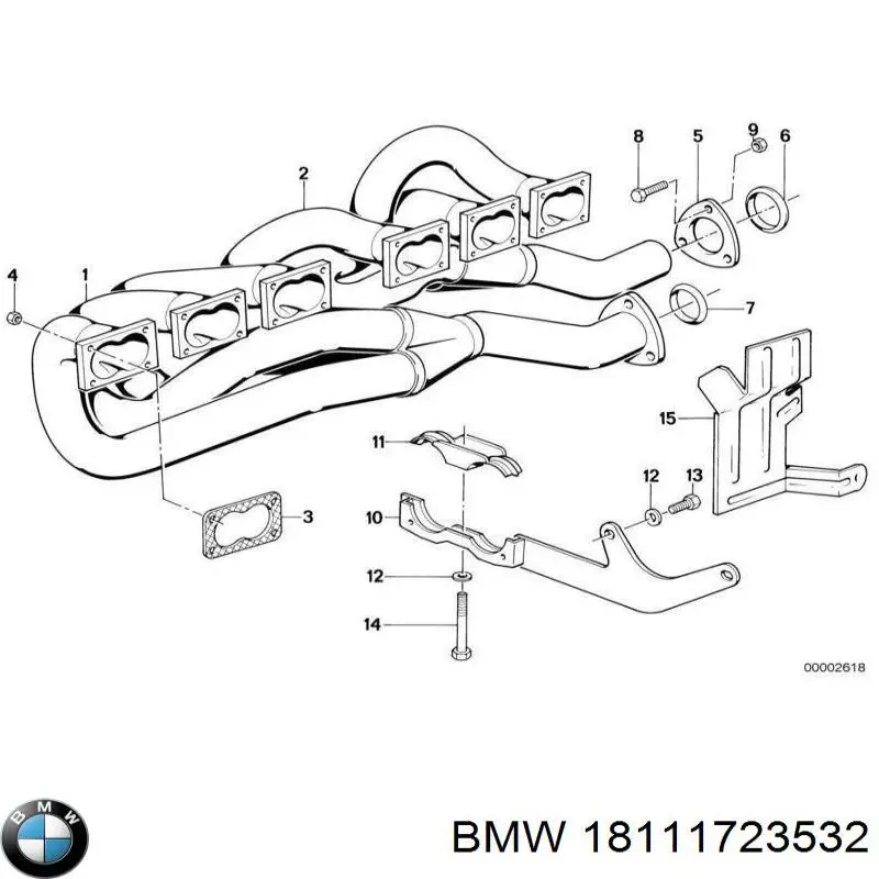 Прокладка прийомної труби глушника BMW 18111175310 ціна, від 1.91 USD