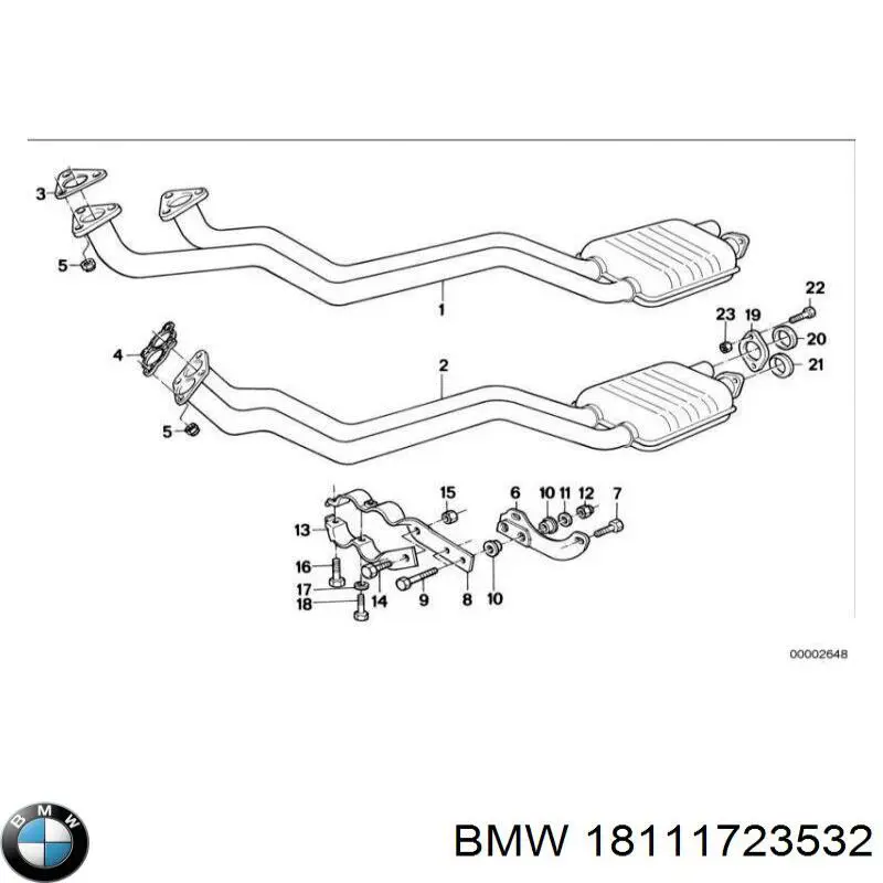 Прокладка глушника 18111175310 BMW