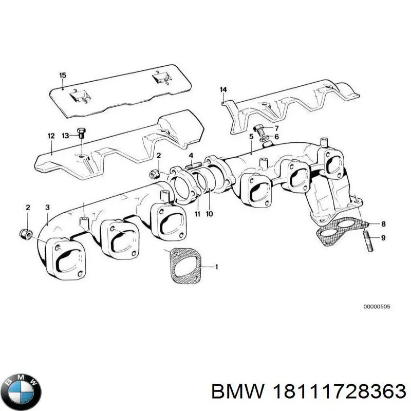 Прокладка глушника 18301723883 BMW