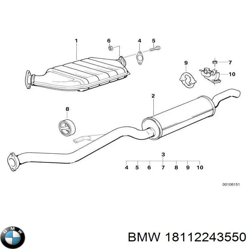  BMW 18112243550 ціна, від 1.19 USD