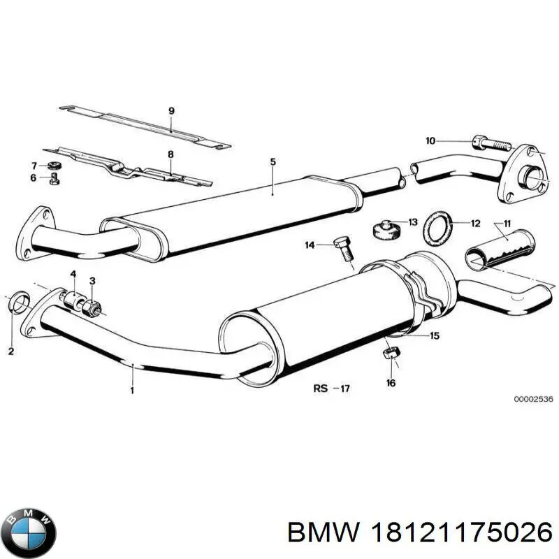 Вихлопна труба BMW 3 седан (E21) (1975 - 1984) ціна, від 47.72 USD