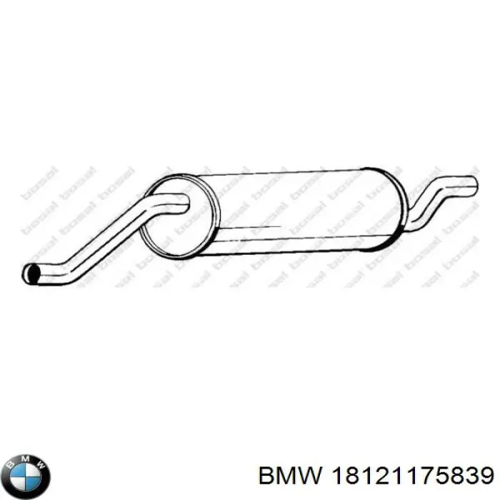 Вихлопна труба BMW 18121175839 ціна, від 359.36 USD