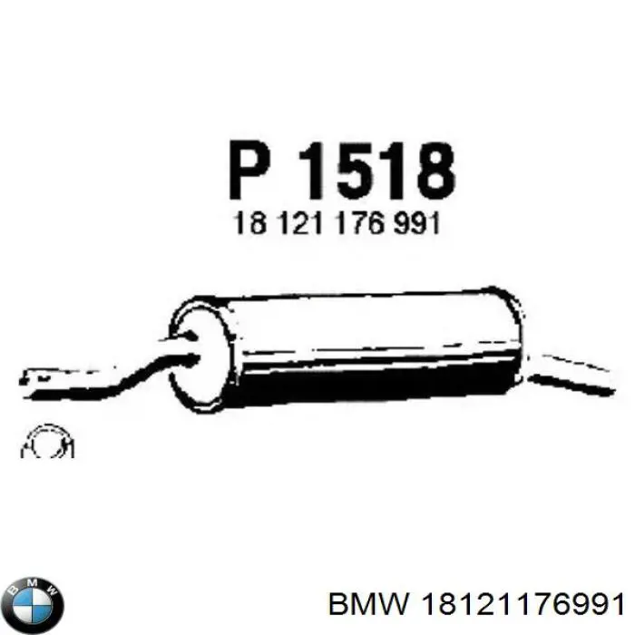 Глушник BMW 18121178387 ціна, від 46.73 USD