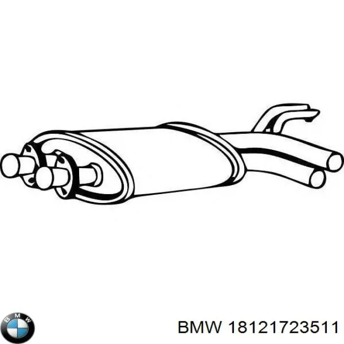 Купити 18121427801 BMW Вихлоп