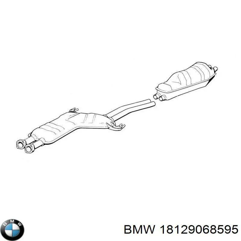 18129068595 BMW Середній глушник